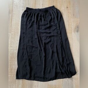 Tahari Long Black Skirt Sz. L
